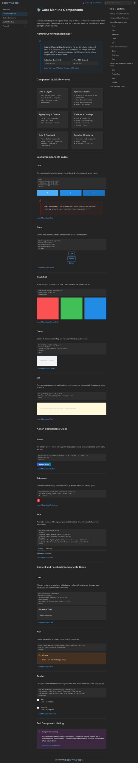 Project documentation Gallery Image